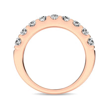 Copy test 14K Rose Gold Diamond 3/4 Ct.Tw. 9 Stone Anniversary Band