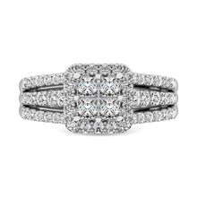 14K White Gold 2 Ct.Tw.Diamond Engagement Ring