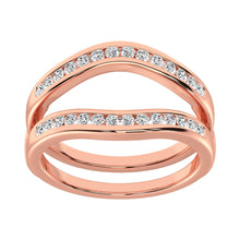Diamond 3/4 Ct.Tw. Guard Ring in 10K Rose Gold
