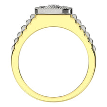 Diamond 1/4 Ct.Tw. Rolex Mens Ring in 10K Two Tone Gold