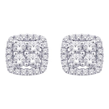 14K White Gold 1/5 Ct.Tw.Diamond Stud Earrings