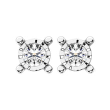 Diamond 5/8 Ct.Tw. Solitaire Stud Earrings in 14K White Gold