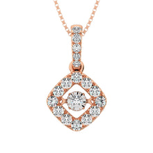 Diamond 3/8 Ct.Tw. Shimmering Fashion Pendant in 14K Rose Gold