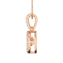 Diamond 3/8 Ct.Tw. Shimmering Fashion Pendant in 14K Rose Gold