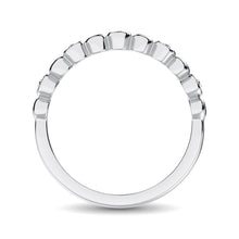 14K White Gold 1/20 Ct.Tw.Diamond Stackable Band