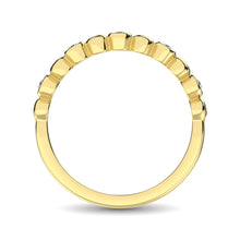 14K Yellow Gold 1/20 Ct.Tw.Diamond Stackable Band