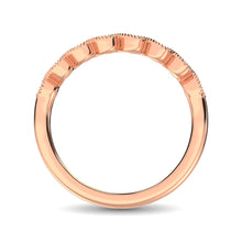 14K Rose Gold 1/10 Ct.Tw. Diamond Stackable Band