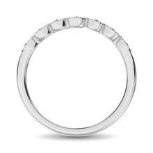 14K White Gold 1/20 Ct.Tw. Diamond Stackable Band