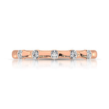 14K Rose Gold 1/8 Ct.Tw. Diamond Stackable Band