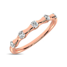 14K Rose Gold 1/8 Ct.Tw. Diamond Stackable Band