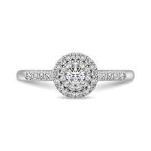 Diamond Engagement Ring 1/3 ct tw in 10K White Gold