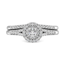 10K White Gold 2/5 Ctw Diamond Bridal Ring
