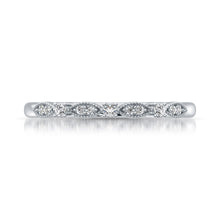 14K White Gold 1/10 Ct.Tw.Diamond Stackable Band