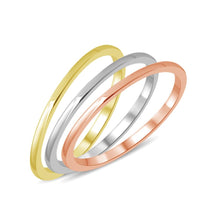 14K White Gold Plain Band