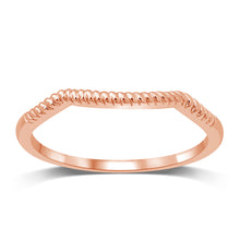 14K Rose Gold Plain Band