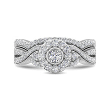10K White Gold 3/4 Ctw Diamond Bridal Ring