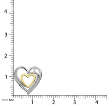 Diamond 1/20 Ct.Tw. Heart Pendant in 925 Silver