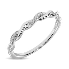 10K White Gold 1/20 Ctw Diamond Annivesary Band