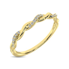 10K Yellow Gold 1/20 Ctw Diamond Anniversary Band