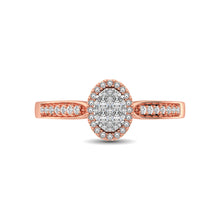 10K Rose Gold 1/4 Ct.Tw. Diamond Heart Ring