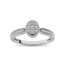 10K White Gold 1/4 Ct.Tw. Diamond Heart Ring