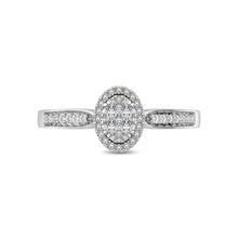 10K White Gold 1/4 Ct.Tw. Diamond Heart Ring