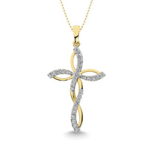 Diamond 1/5 Ct.Tw Twist cross Pendant