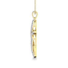 Diamond 1/5 Ct.Tw Twist cross Pendant