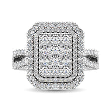 14K White  Gold 2 Ct.Tw. Diamond Engagement Ring