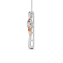 Diamond 1/5 Ct.Tw. Cross Pendant in 14K Two Tone Gold
