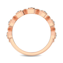 14K Rose Gold 1/2 Ct.Tw. Diamond Stackable Band