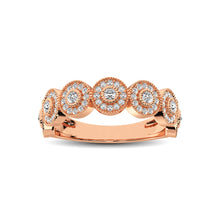 14K Rose Gold 1/2 Ct.Tw. Diamond Stackable Band