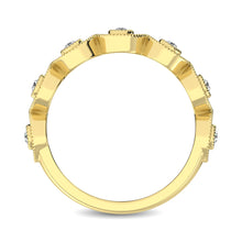 14K Yellow Gold 1/2 Ct.Tw. Diamond Stackable Band