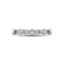 14K White Gold 1/6 Ctw Diamond Band