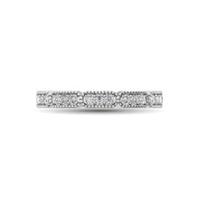 14K White Gold 1/5 Ctw Diamond Band