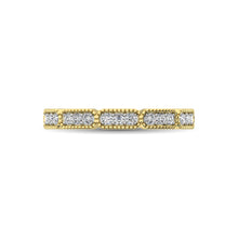 14K Yellow Gold 1/5 Ctw Diamond Band