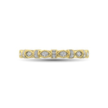 14K Yellow Gold Marquise Frame 1/6 Ctw Diamond Band