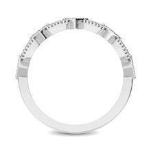 14K White Gold 1/6 Ctw Diamond Stackable Band