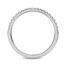 14K White Gold 1/6 ctw Contour Band Ring
