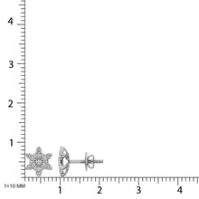 Diamond 1/3 Ct.Tw. Flower Stud Earrings