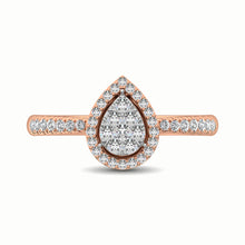 14K Rose Gold 2/5 Ct.Tw. Diamond Fashion Ring