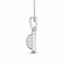 10K White Gold 1/6 Ct.Tw. Diamond Pendant