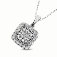 10K White Gold 1/6 Ct.Tw. Diamond Pendant