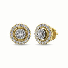 10K Yellow Gold 1/3 Ct.Tw. Diamond Stud Earrings