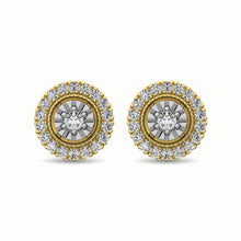 10K Yellow Gold 1/3 Ct.Tw. Diamond Stud Earrings