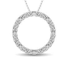 Circle Frame Diamond 1/2 Ct.Tw. Pendant