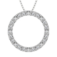 Circle Frame Diamond 1/2 Ct.Tw. Pendant