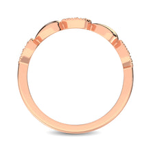 14K Rose Gold 1/20 Ct.Tw. Diamond Pear Shape Stackable Band