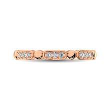 14K Rose Gold 1/10 Ct.Tw. Diamond Stackable Band