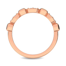 14K Rose Gold 1/10 Ct.Tw. Diamond Stackable Band